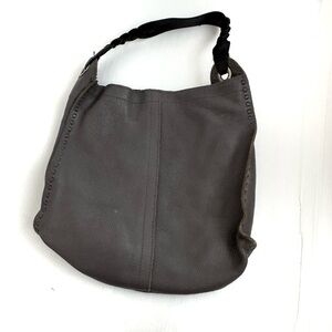 Lucky Brand y2k Gray Leather Women's Bag braided handle super soft leather